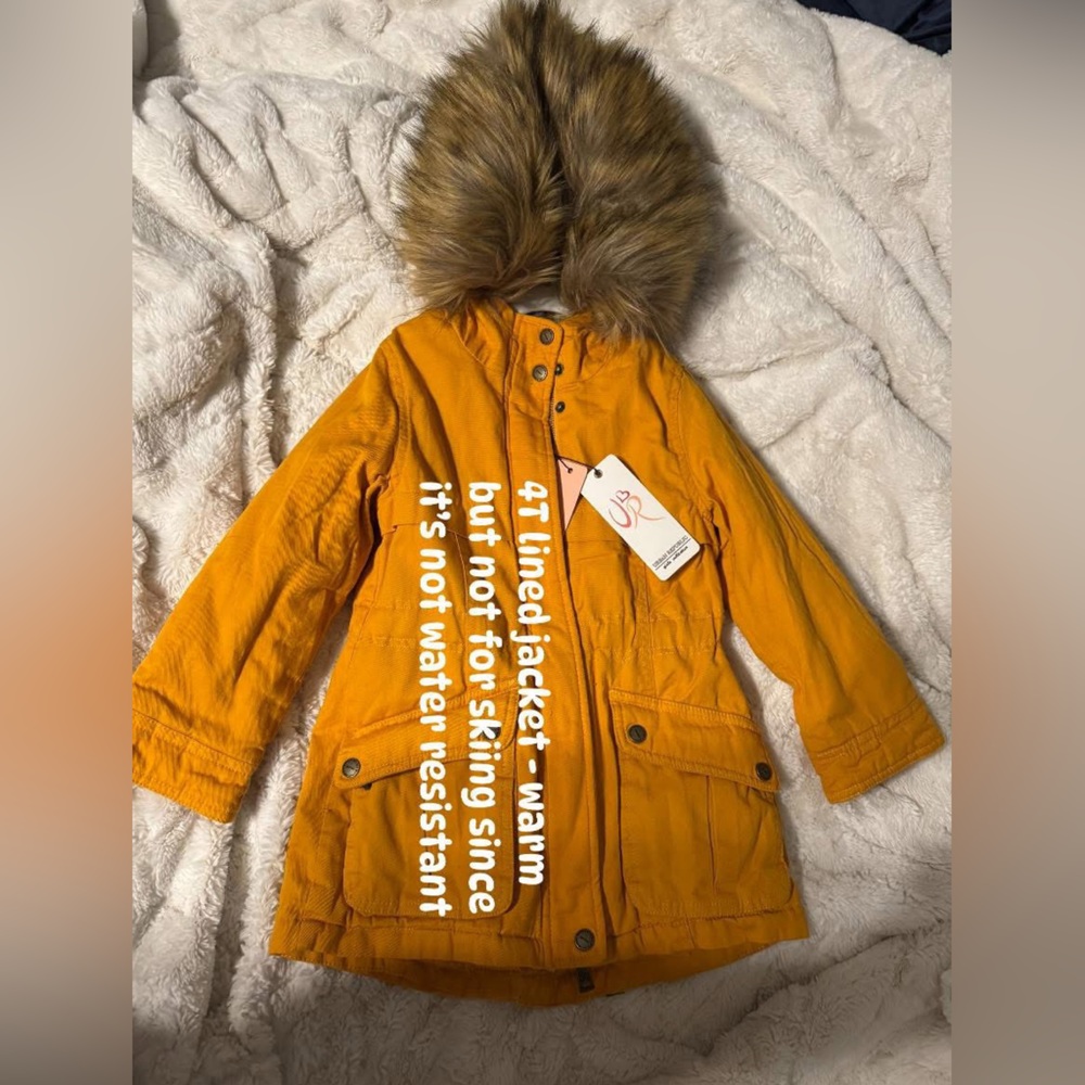 Size4T girls mustard colored jacket